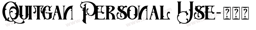 Quitgan Personal Use字体转换